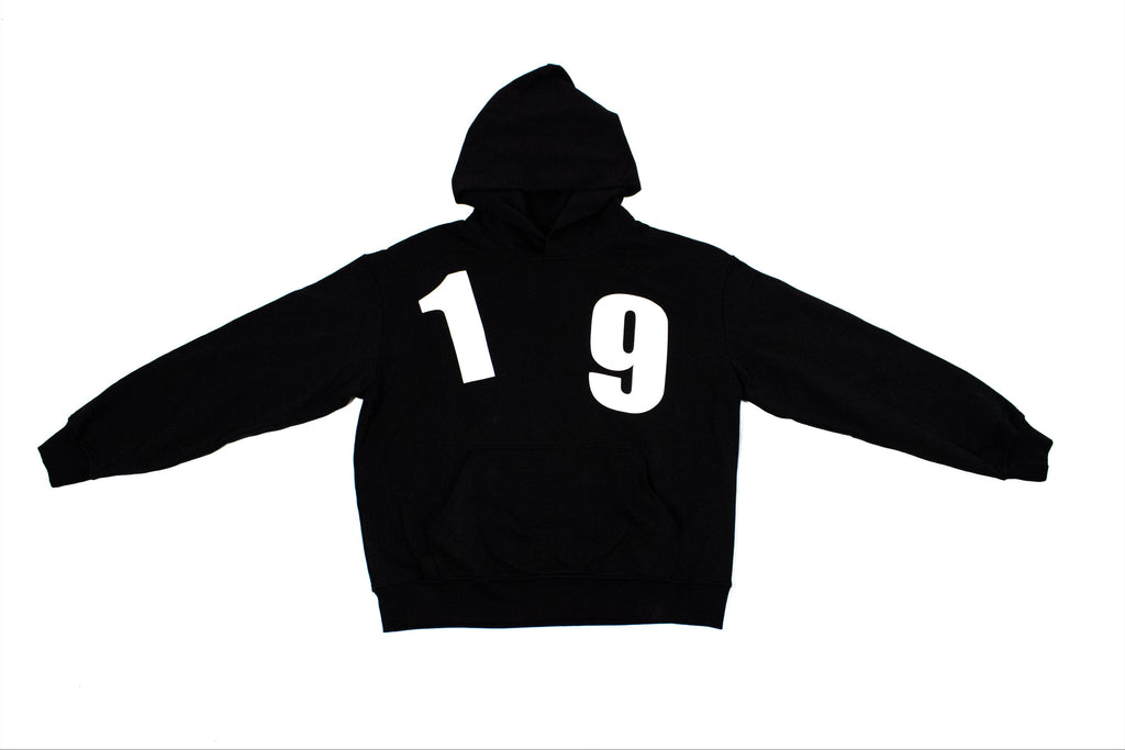 1985 Jet Black Hoodie